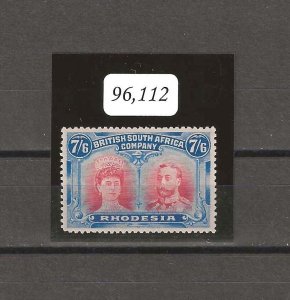 RHODESIA 1910/13 SG 162 MINT. CERT