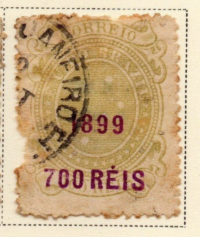 Brazil 1899 Early Issue Fine Used 700r. Surcharged Optd NW-12092