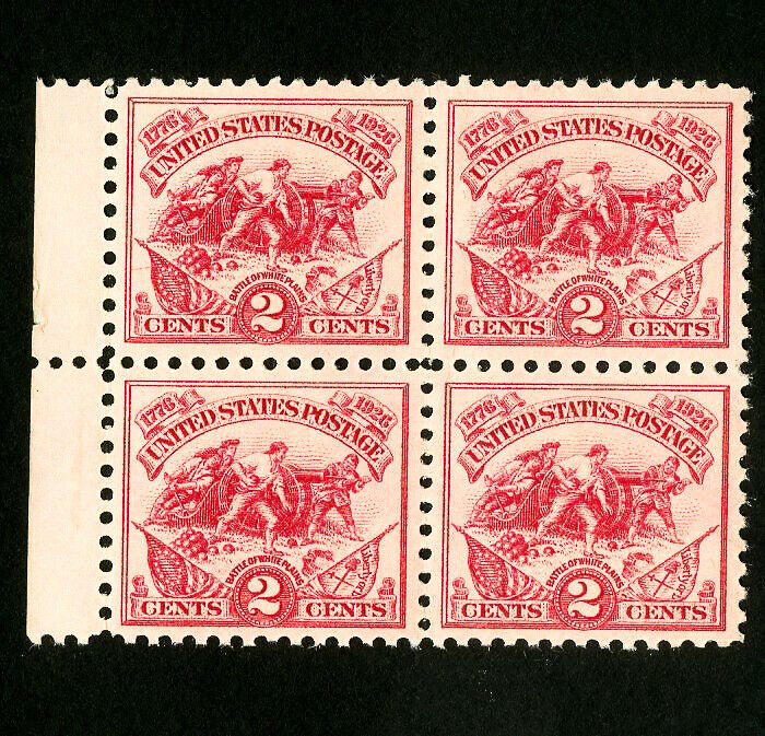 US Stamps # 629 Superb Block 4 OG NH