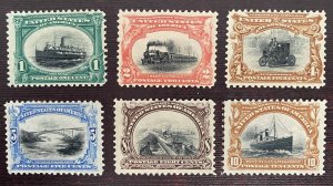 US Stamps-SC# 294 - 299 - MH & MHR - SCV = $381.00