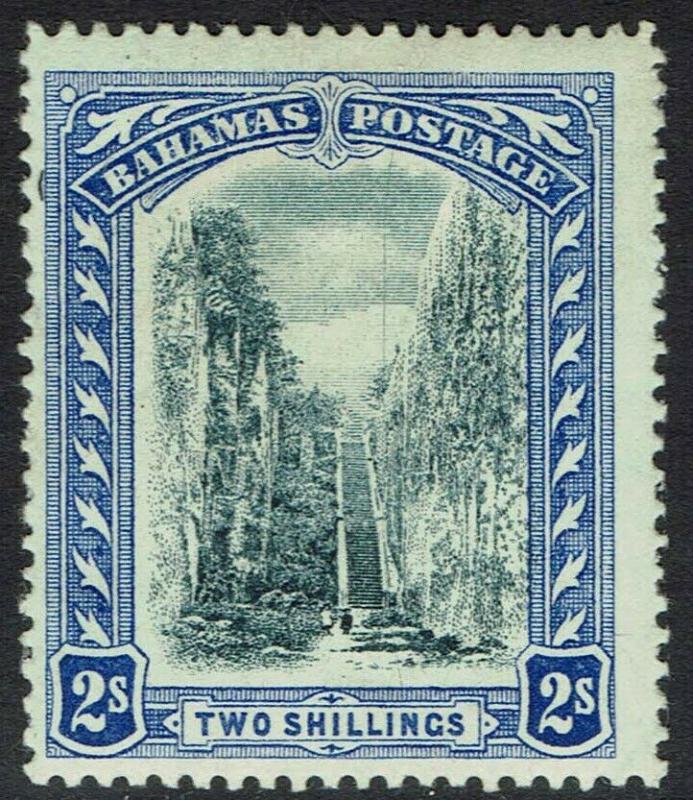 BAHAMAS 1911 QUEEN'S STAIRCASE 2/- WMK MULTI CROWN CA