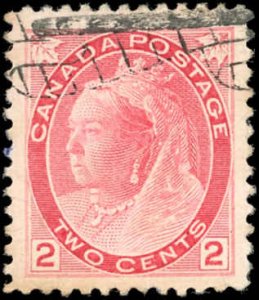 Canada Scott #77 VF Used-2¢ Victoria Decimal Issue - Sound-Clear Face