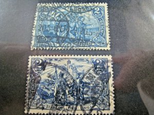 GERMANY 1902  -  SCOTT # 63, 93  -  USED