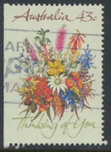 Australia SC# 1164b  SG 1231 Used Wildflowers  see details & scan