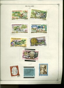 Collection, Hungary Part H Scott Album Page, 1975/1979, Cat $36, Mint & Used