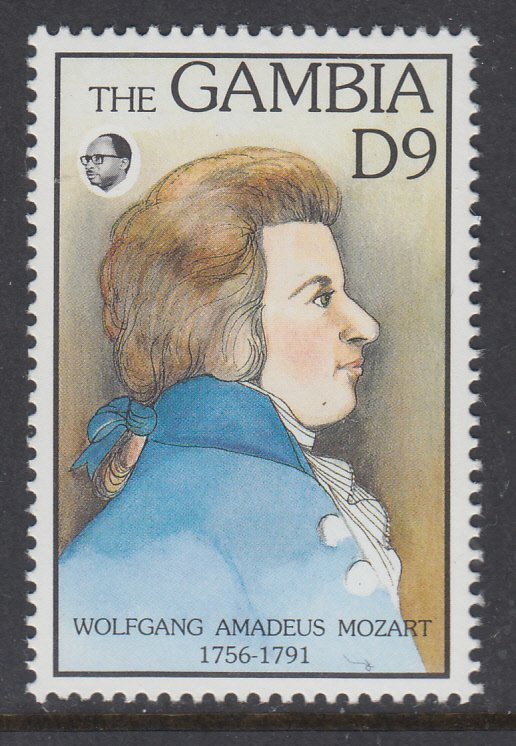 Gambia 1334 Mozart MNH VF