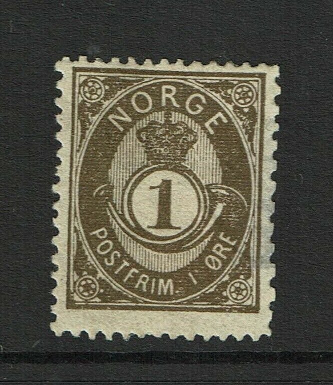 Norway SC# 35, Mint Hinged, multi Hinge Remnants, side thin - S9371