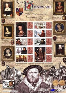 BC-204 History of Britain 33 2009 Henry VIII No. 213 sheet U/M