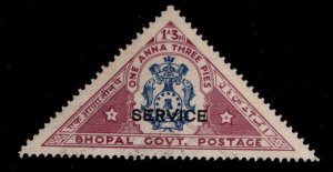 India - Bhopal Feudatory state  Scott o30 Official Used