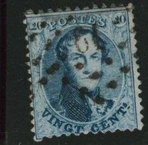 Belgium Scott 15 Used 1865 