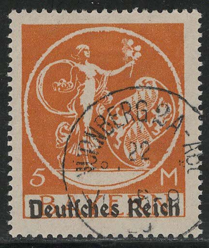 German States Bavaria Scott # 273, used