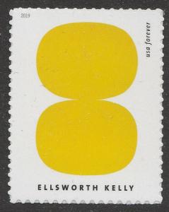 US 5382 Ellsworth Kelly Yellow White 1961 F single MNH 2019