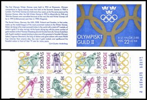 H417+H423+H427 Sweden Olympic Champions skiing speed skating x3 MNH booklets