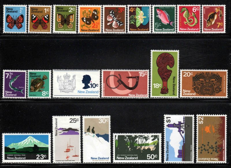 New Zealand # 438-58 ~ Cplt Set of 21 ~ Mint, NH & HM