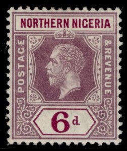 NORTHERN NIGERIA GV SG46, 6d dull & bright purple, M MINT.