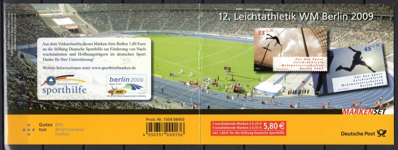 Germany Bund Scott # B1016a, mint nh, stamp booklet Michel # MH80