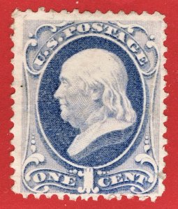 [0739] 1873 Scott#156 MNG 1¢ ultra cv :$90 (Little tear)