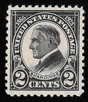 610 2 cents Harding Memorial Stamp mint OG NH EGRADED F-VF 71