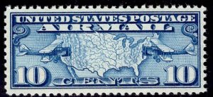 US Stamp #C7 10c Dark Blue MINT NH SCV $4.00