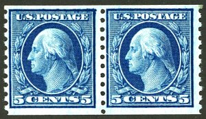 U.S. #458 MINT PAIR OG LH