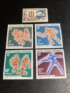 New Caledonia Scott 323-27 Mint