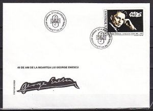 Romania, 1985 issue. Musician G. Enescu Cachet & Cancel 05/MAY/85 issue. ^