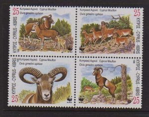 Cyprus 1998 Sc 920-923 WWF set MNH