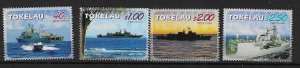 TOKELAU SG369/72 2005 HMNZS TE KAHA (FRIGATE) MNH