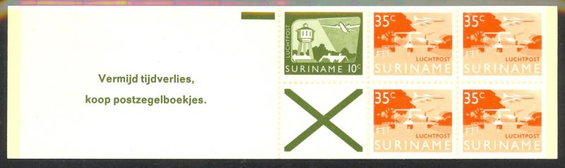 SURINAM BOOKLETS 1976-78 AIRMAIL BOOKLET Scott C76a MNH