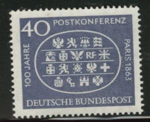 Germany Scott 863 MH* 1963 stamp