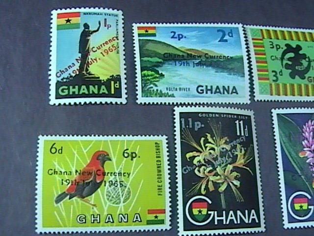 GHANA # 216-226 & C7-C8-MINT/NEVER HINGED-COMPLETE SET------QEII------1965