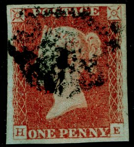 SG8, 1d red-brown PLATE 23, FINE USED. Cat £60. BLACK MX. 4 MARGINS. HE 