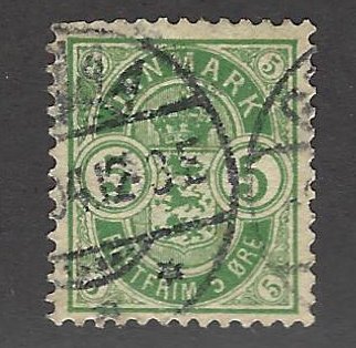 Denmark SC#35 Used VF SCV$100.00...Beautiful Denmark!