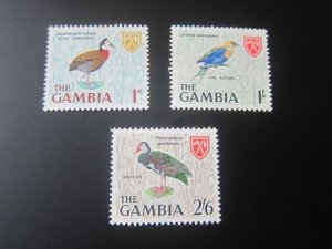 Gambia 1966 Sc 216,222,224 MNH