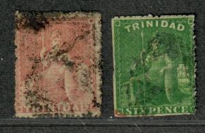 Trinidad Sc#33, 36 Used/A-F, Partial Set, 36 Has Thins, Cv. $122.50