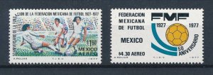 [110903] Mexico 1977 Sport football soccer  MNH