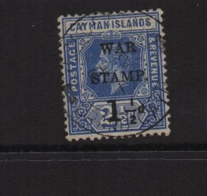 Cayman Islands 1917 SG54b straight serif used