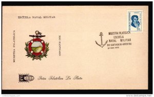 1970 NAVY SCHOOL ANCHOR  ARGENTINA MILITARY MILITARIA FDC COVER (A_4235)