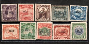 El Salvador 520-529 Set Mint no gum