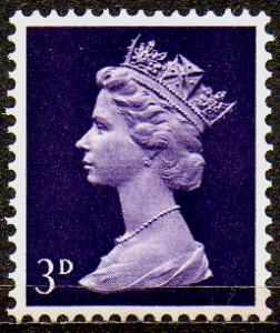 GREAT BRITAIN 1968 3d violet