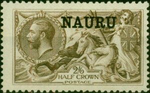 Nauru 1916 2s6d Sepia SG19 Fine VLMM