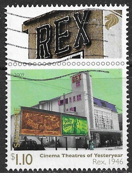 Singapore ~ Scott # 1369 ~ Used ~ Rex Theater, 1946