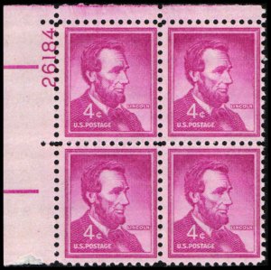 US #1036a LINCOLN MNH UL PLATE BLOCK #26184