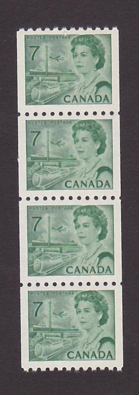 Canada 549 VF MNH Centennial Coil strip of 4