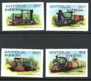 Barbuda 469-72 MNH mint trains complete      (Stock 001031)