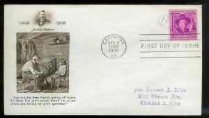 UNITED STATES FDC 3¢ Joel Chandler Harris 1948 Fulton