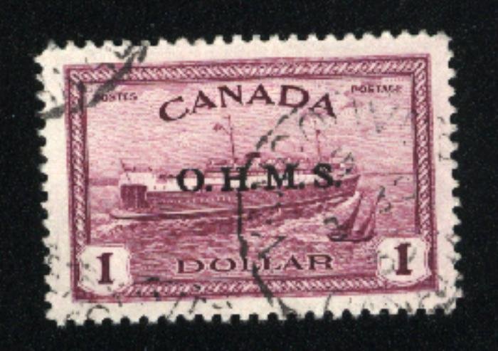 Canada #O10   u    VF 1949-50 PD