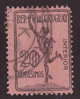 Uruguay Scott Q23 Used parcel post stamp