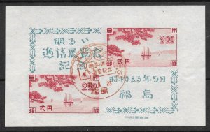 Doyle's_Stamps: MNH & Cnx 1948 Japan Stamp Expo Souvenir Sheets, Scott #411 NGAI