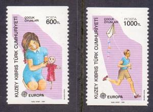 Cyprus  Turkish  #245a-245a  MNH  1989  Europa children`s games  from booklet